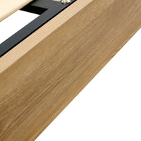 Patricia King Single Bed Frame Natural Oak