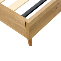 Patricia King Single Bed Frame Natural Oak