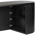 Payton Benjamin Ripple Grand Office Desk LHF Drawer Black