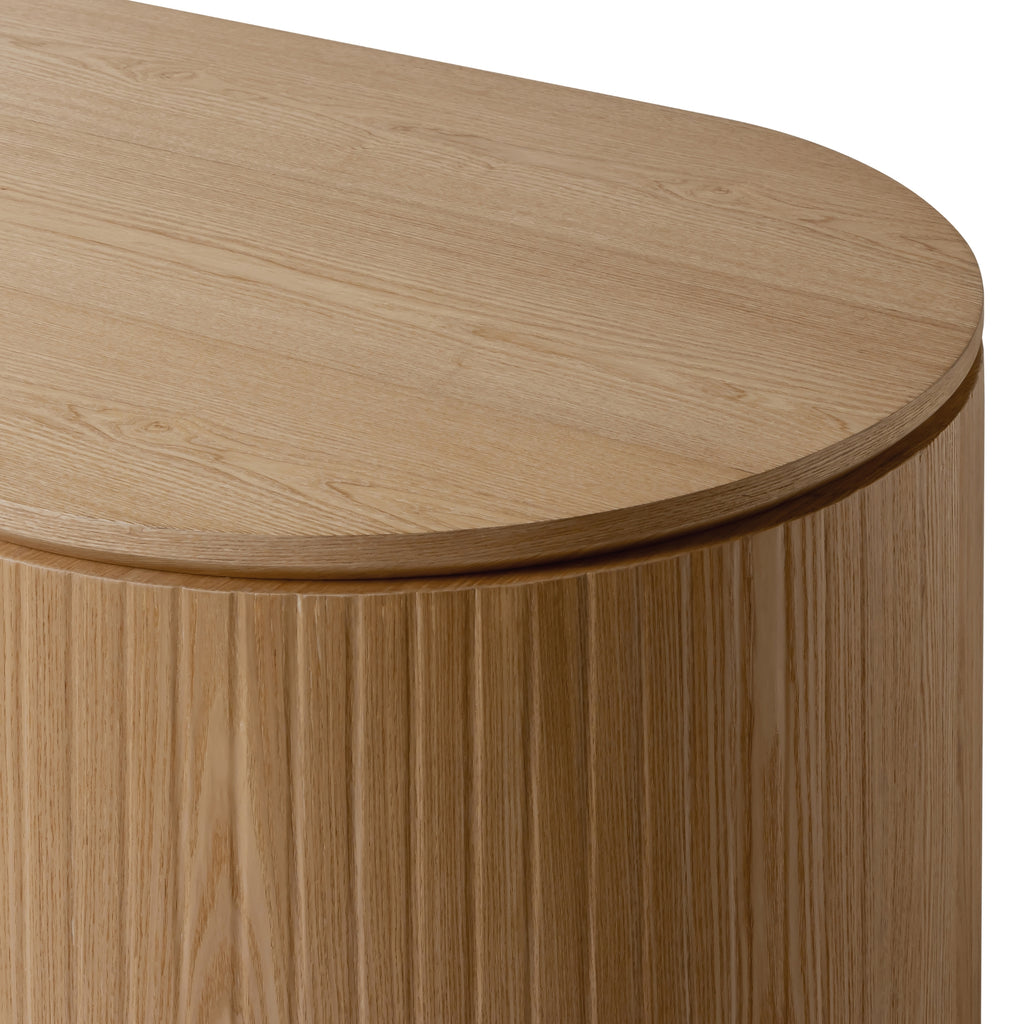 Payton Benjamin Ripple Grand 3 Drawer LHF Computer Work Desk Table Natural