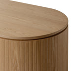 Payton Benjamin Ripple Grand 3 Drawer LHF Computer Work Desk Table Natural