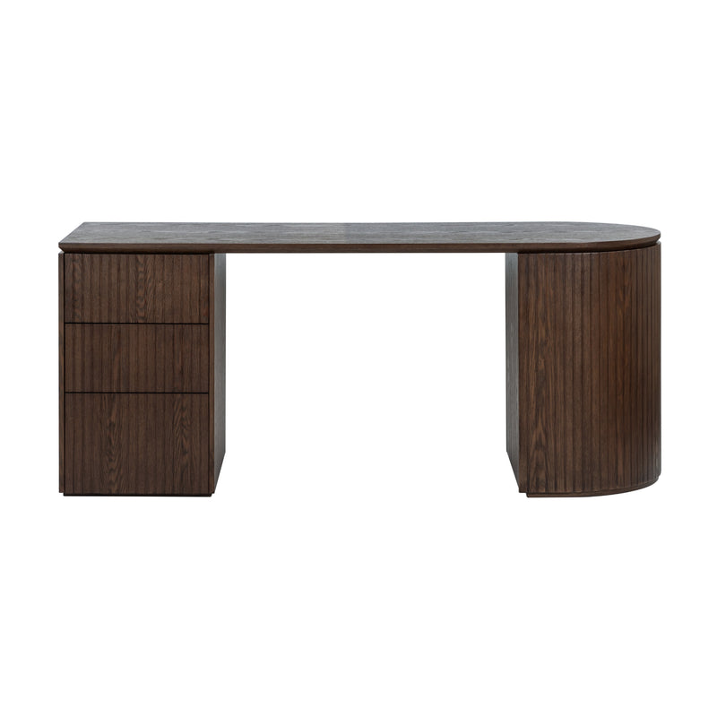 Payton Benjamin Ripple Grand Office Desk LHF Drawer Walnut – Divano ...