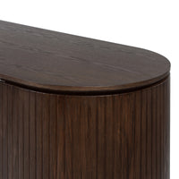 Payton Benjamin Ripple Grand 3 Drawer LHF Computer Work Desk Table Walnut