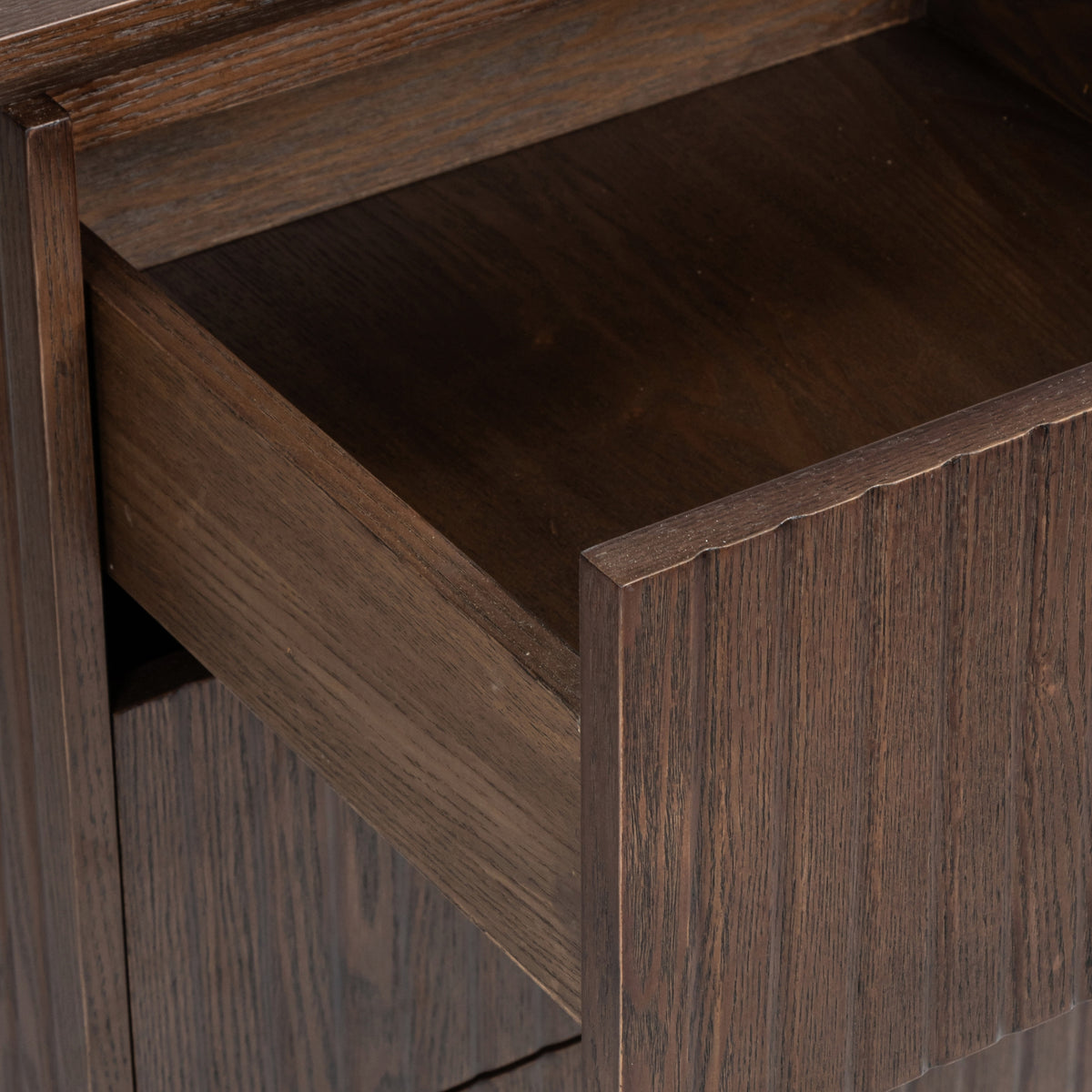 Payton Benjamin Ripple Grand 3 Drawer LHF Computer Work Desk Table Walnut