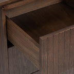 Payton Benjamin Ripple Grand 3 Drawer LHF Computer Work Desk Table Walnut