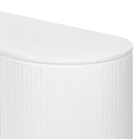 Payton Benjamin Ripple Grand 3 Drawer LHF Computer Work Desk Table White