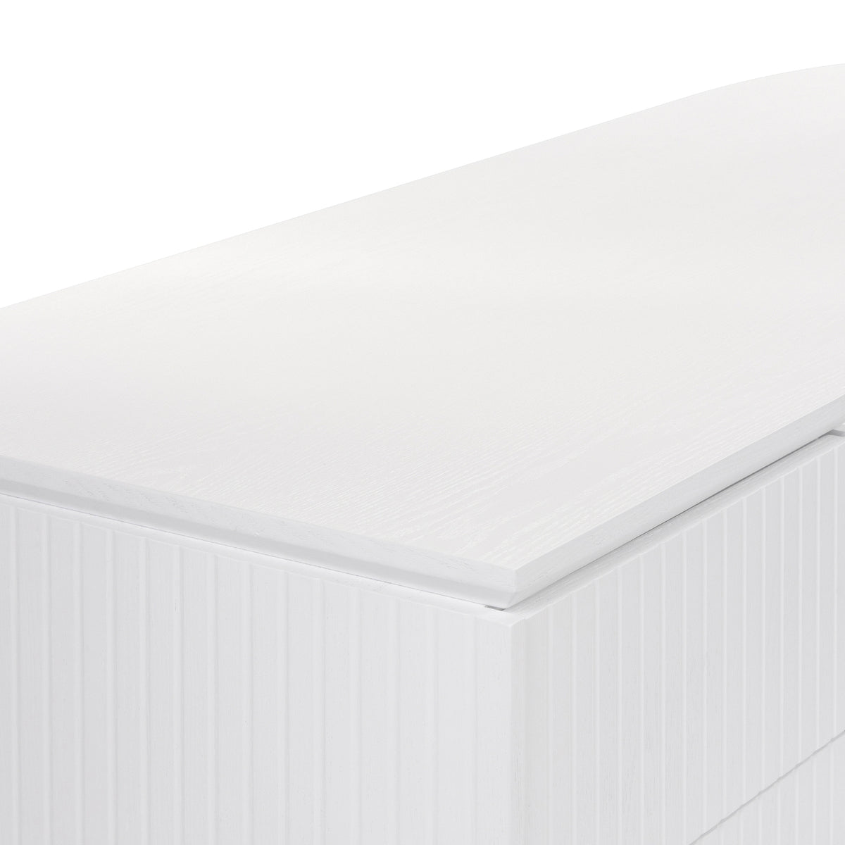 Payton Benjamin Ripple Grand 3 Drawer LHF Computer Work Desk Table White