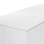 Payton Benjamin Ripple Grand 3 Drawer LHF Computer Work Desk Table White