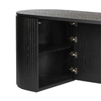 Payton Benjamin Ripple Grand Office Desk RHF Drawer Black