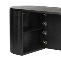 Payton Benjamin Ripple Grand Office Desk RHF Drawer Black