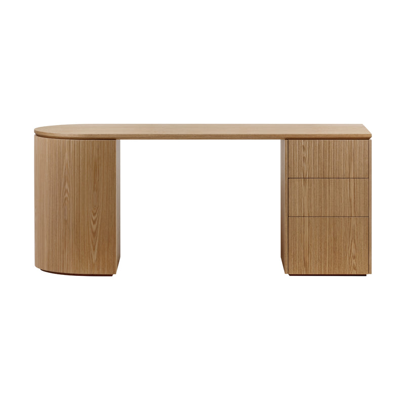 Payton Benjamin Ripple Grand Office Desk RHF Drawer Natural – Divano ...