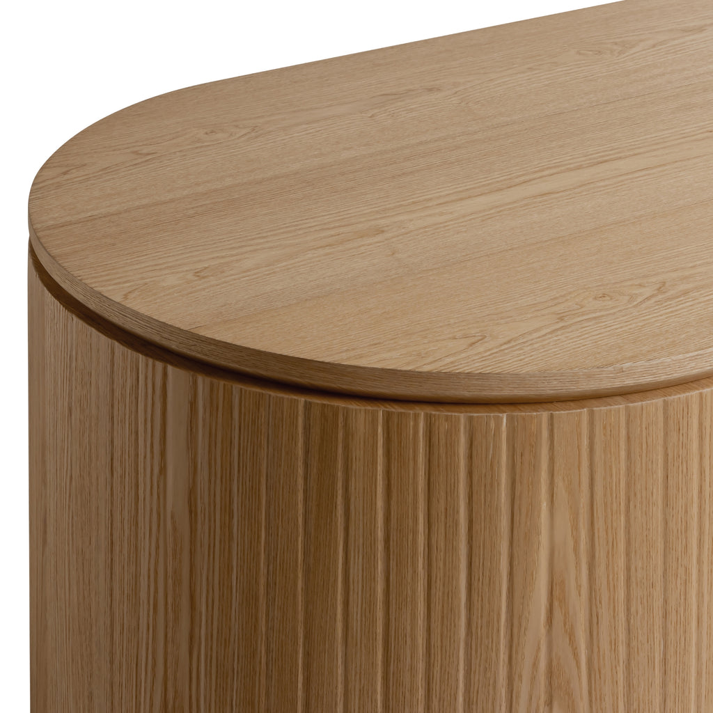 Payton Benjamin Ripple Grand 3 Drawer RHF Computer Work Desk Table Natural