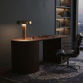 Payton Benjamin Ripple Grand 3 Drawer RHF Computer Work Desk Table Walnut