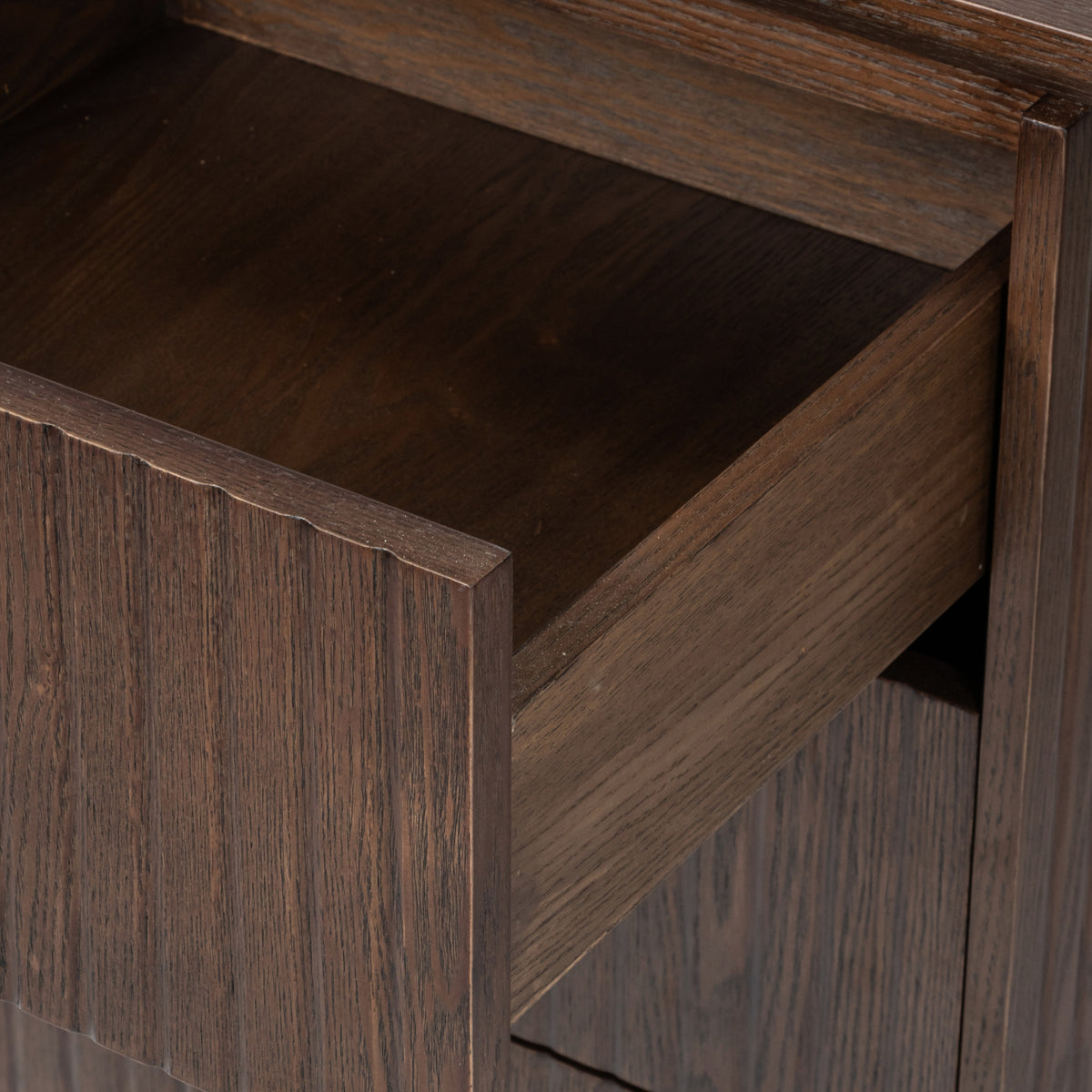 Payton Benjamin Ripple Grand 3 Drawer RHF Computer Work Desk Table Walnut