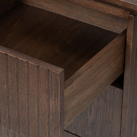 Payton Benjamin Ripple Grand 3 Drawer RHF Computer Work Desk Table Walnut