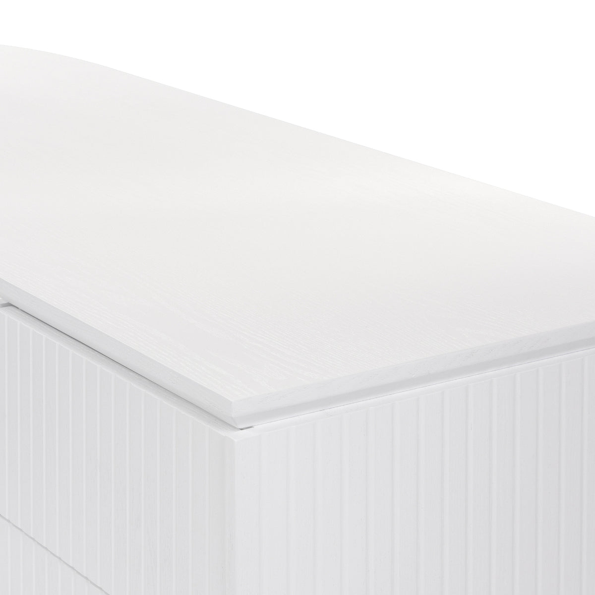 Payton Benjamin Ripple Grand 3 Drawer RHF Computer Work Desk Table White