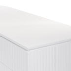 Payton Benjamin Ripple Grand 3 Drawer RHF Computer Work Desk Table White