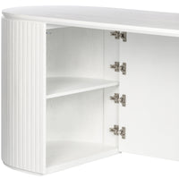 Payton Benjamin Ripple Grand 3 Drawer RHF Computer Work Desk Table White