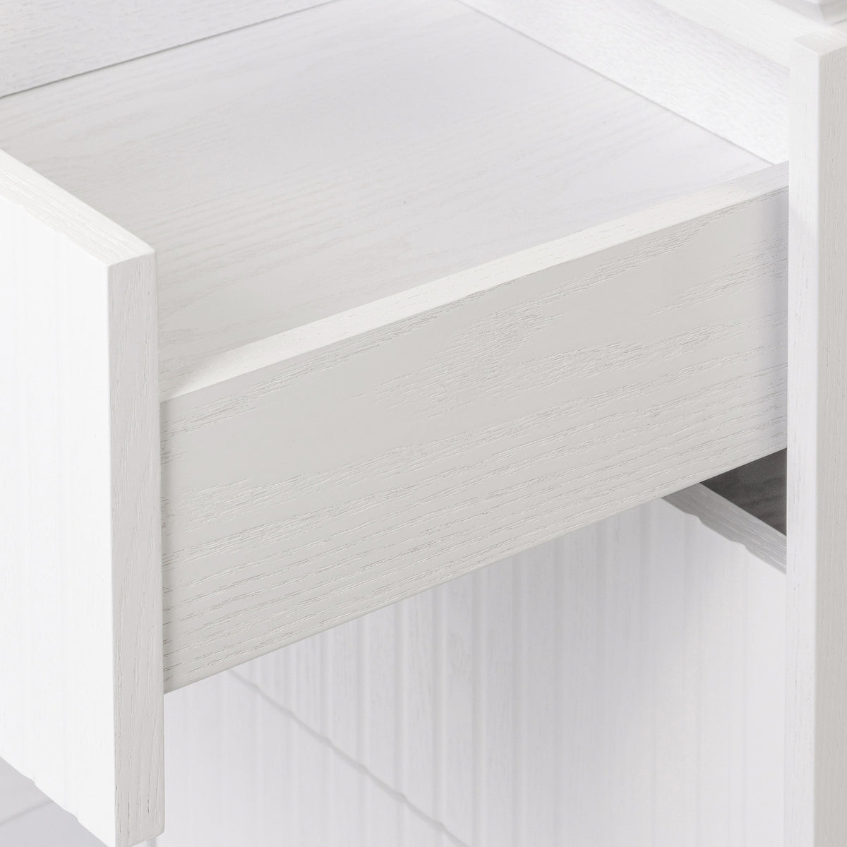 Payton Benjamin Ripple Grand 3 Drawer RHF Computer Work Desk Table White