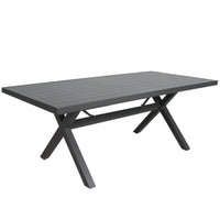 Percy 200cm Outdoor Dining Table Grey 