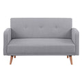 Picasso 2 Seater Fabric Sofa Grey 