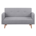 Picasso 2 Seater Fabric Sofa Grey 
