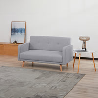 Picasso 2 Seater Fabric Sofa Grey 