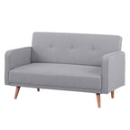 Picasso 2 Seater Fabric Sofa Grey 