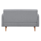 Picasso 2 Seater Fabric Sofa Grey 