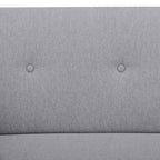 Picasso 2 Seater Fabric Sofa Grey 