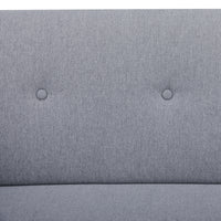 Picasso 2 Seater Fabric Sofa Light Grey 
