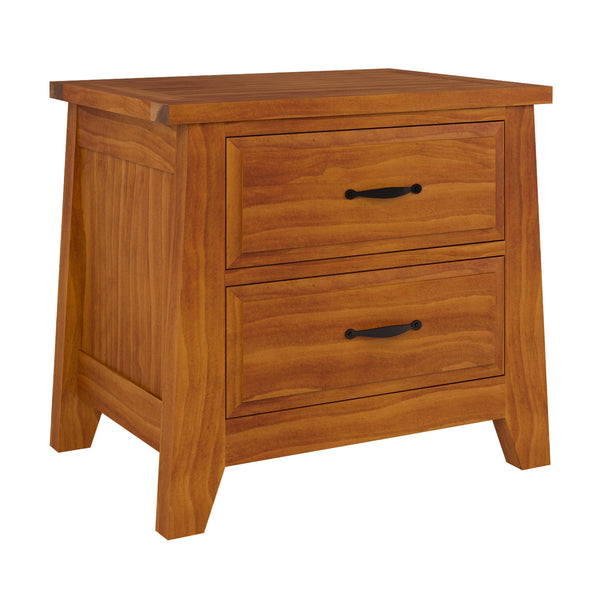 Pine Valley Bedside Table Solid Pine Blackwood Oak
