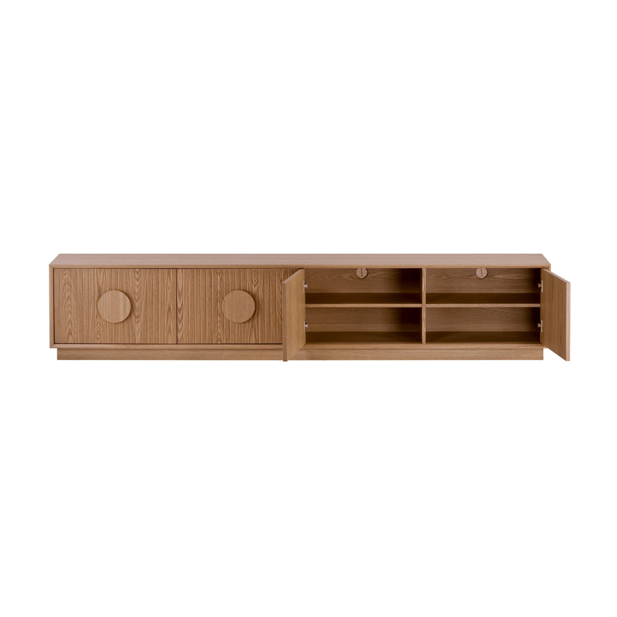 Piper Brighton 230cm 4 Door ETU Entertainment TV Unit Natural