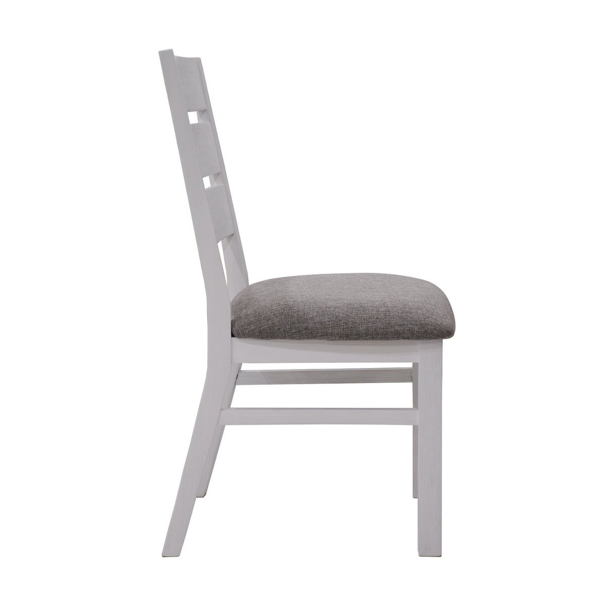 Plumeria 2pc Set Dining Chair Solid Acacia Wood White Brush