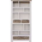 Plumeria Bookshelf 200cm Bookcase Display Unit Solid Acacia Timber Wood 