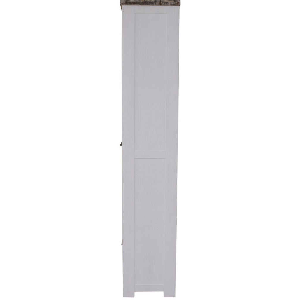 Plumeria Bookshelf 200cm Bookcase Display Unit Solid Acacia Timber Wood 