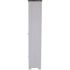 Plumeria Bookshelf 200cm Bookcase Display Unit Solid Acacia Timber Wood 