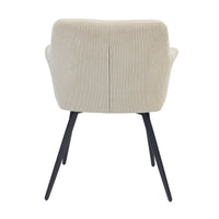 Porto 2pc Set Fabric Dining Chair Beige