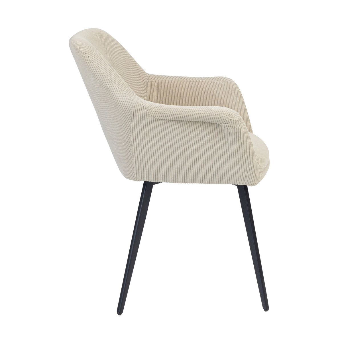 Porto 2pc Set Fabric Dining Chair Beige