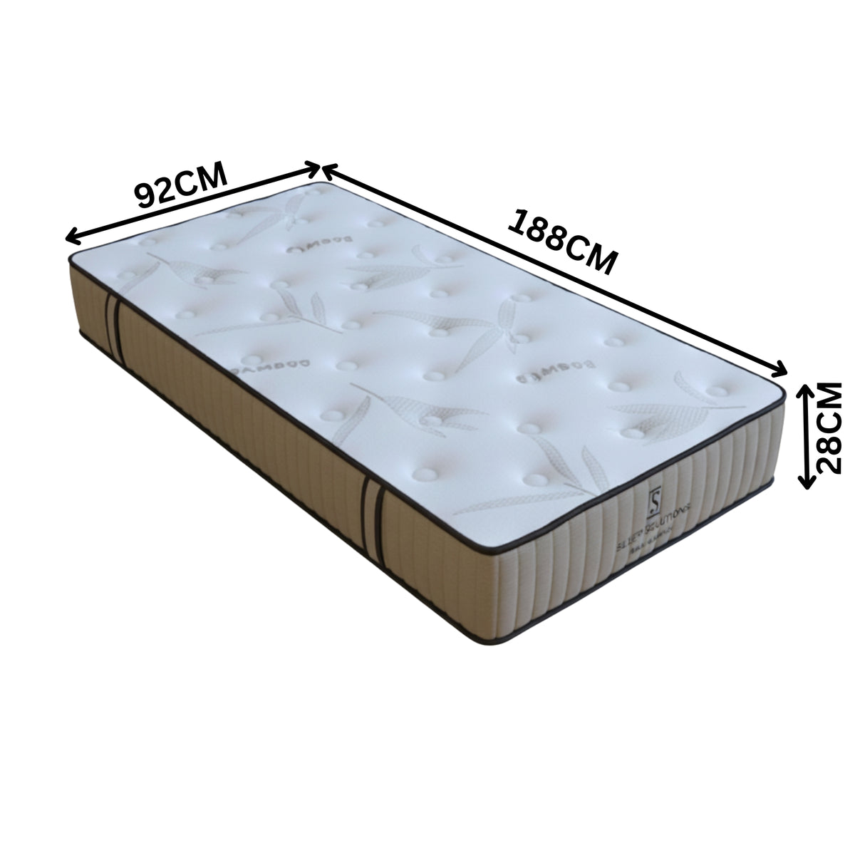 Pure Support Mattress Boxed Pocket Spring Medium Firmness Single 