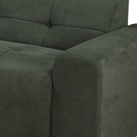 Quinn 4 Seater Upholstered Sofa with Reversible Chaise Green