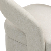 Raeley Premium Fabric Swivel Armchair Occasional Accent Tub Chair Beige