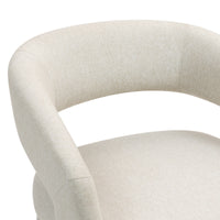 Raeley Premium Fabric Swivel Armchair Occasional Accent Tub Chair Beige