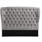 Raina Fabric Double Bed Frame Silver Grey