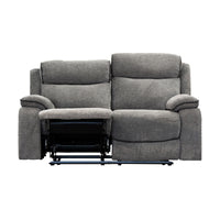 Randy 2 Seater Fabric Electric Recliner Lounge Dante Grey