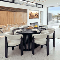 Ravenwood Casablanca 200cm Oval Dining Table Black