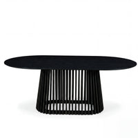 Ravenwood Casablanca 200cm Oval Dining Table Black