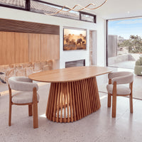 Ravenwood Casablanca 200cm Oval Dining Table Natural