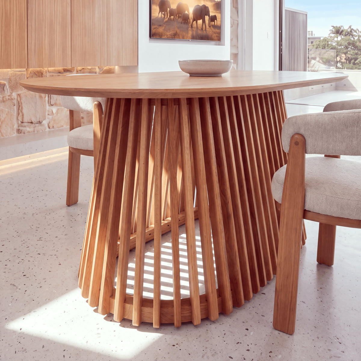 Ravenwood Casablanca 200cm Oval Dining Table Natural