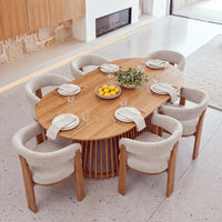 Ravenwood Casablanca 200cm Oval Dining Table Natural